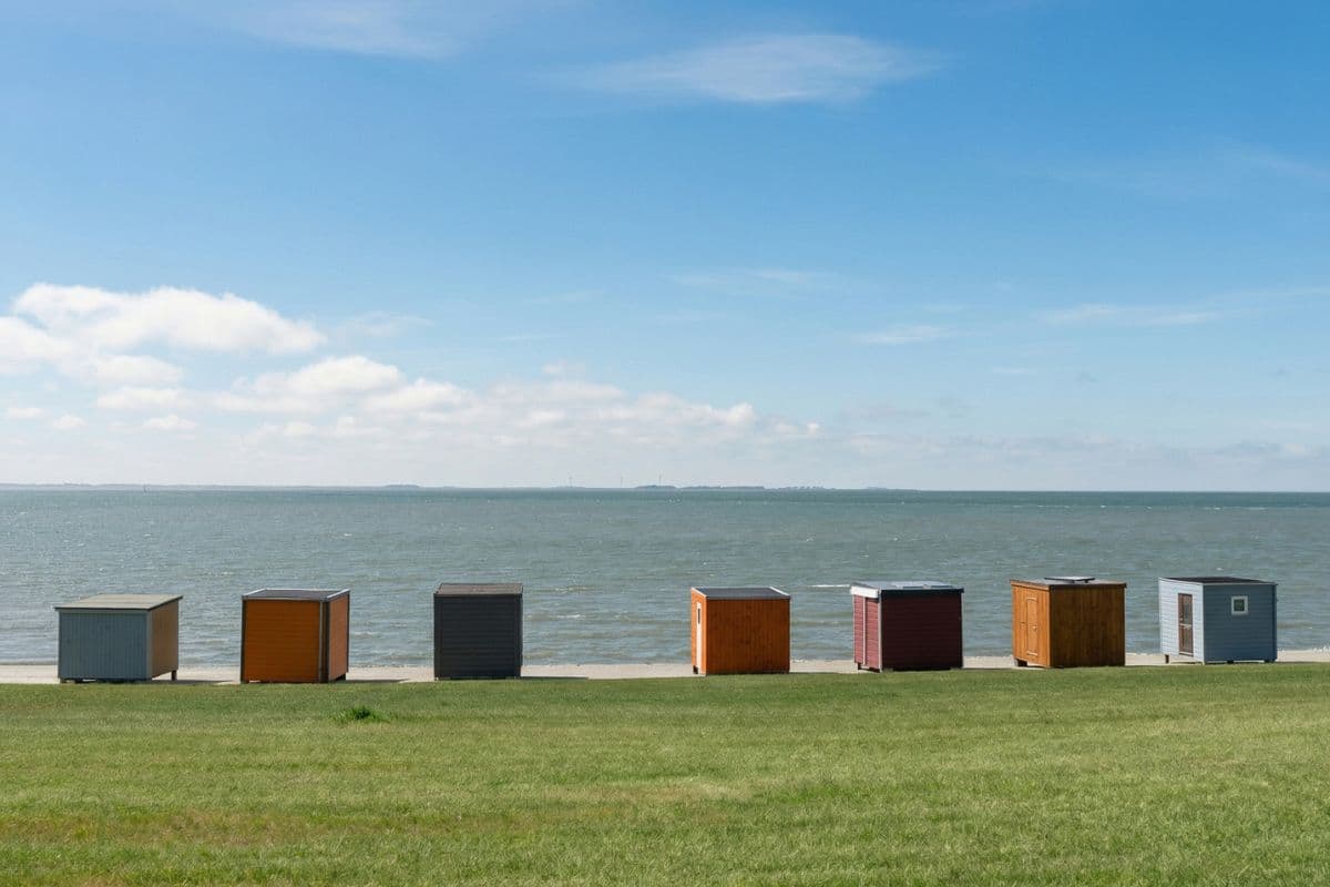 Fährhafen Dagebüll mit Blick auf die Nordsee
