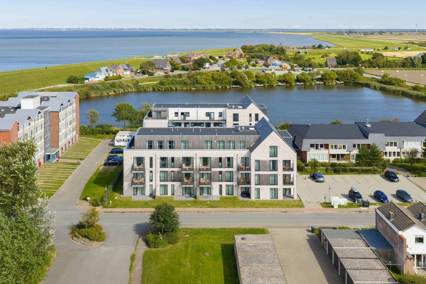 Apartmenthaus vor den Halligen